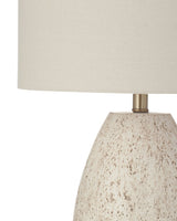 Dauphin White Concrete Table Lamp - LOOMLAN - Bassett Mirror - Table Lamps