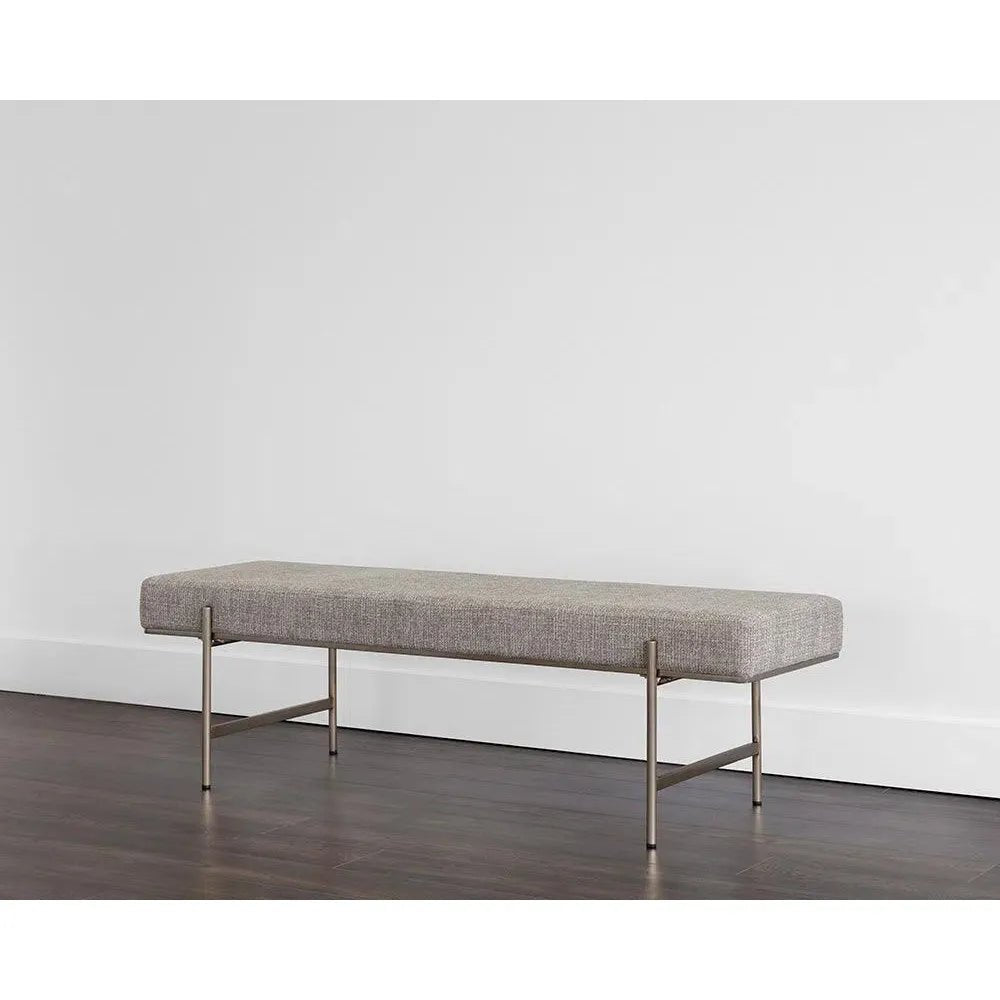 Davian Fabric Modern Backless Bench - LOOMLAN - SUNPAN - Bedroom Benches