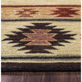 Daxy Khaki Round Area Rugs For Dining Room - LOOMLAN - LOOMLAN - Area Rugs