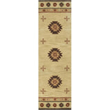 Daxy Khaki Round Area Rugs For Dining Room - LOOMLAN - LOOMLAN - Area Rugs