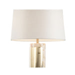 Matera Marble Accent Linen Shade Table Lamp