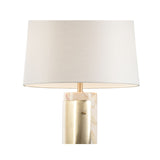 Matera Marble Accent Linen Shade Table Lamp