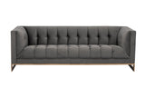 Ekon Fabric Upholstered Streamlined Sofa