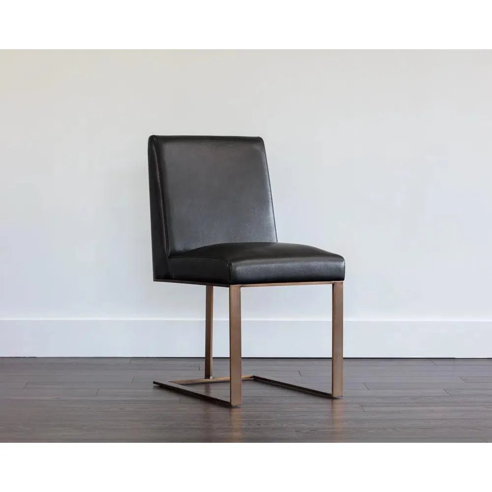 Dean Leather Armless Dining Chair - LOOMLAN - SUNPAN - Dining Chairs