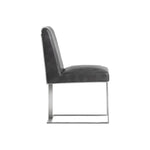 Dean Leather Armless Dining Chair - LOOMLAN - SUNPAN - Dining Chairs