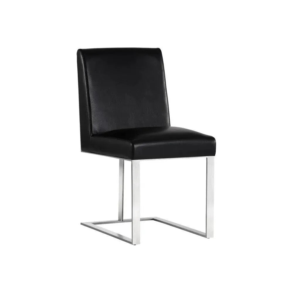 Dean Leather Armless Dining Chair - LOOMLAN - SUNPAN - Dining Chairs