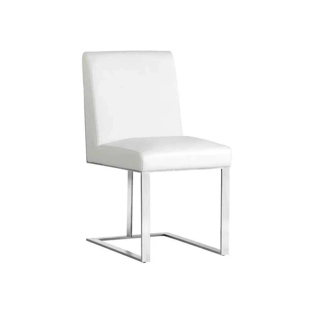 Dean Leather Armless Dining Chair - LOOMLAN - SUNPAN - Dining Chairs