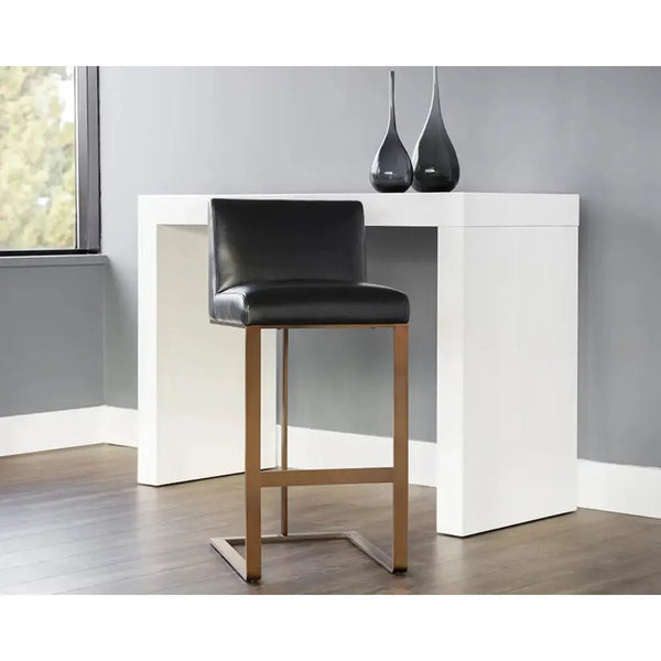 Dean Leather Barstool - LOOMLAN - SUNPAN - Bar Stools