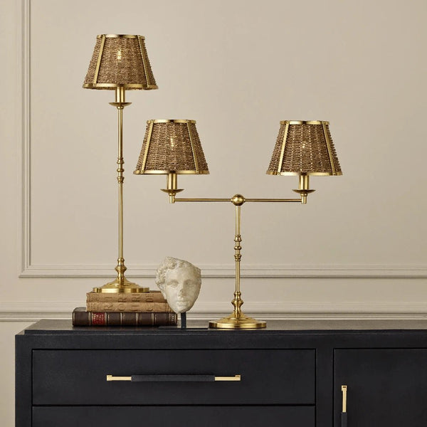 Deauville Desk Lamp - LOOMLAN - Currey & Co - Table Lamps