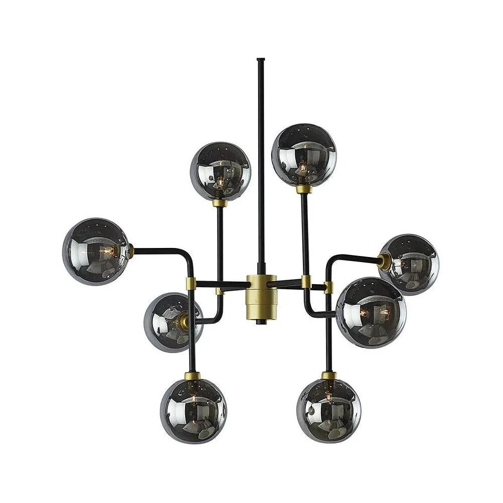 Deimos Iron Framed Glass Chandelier - LOOMLAN - SUNPAN - Chandeliers