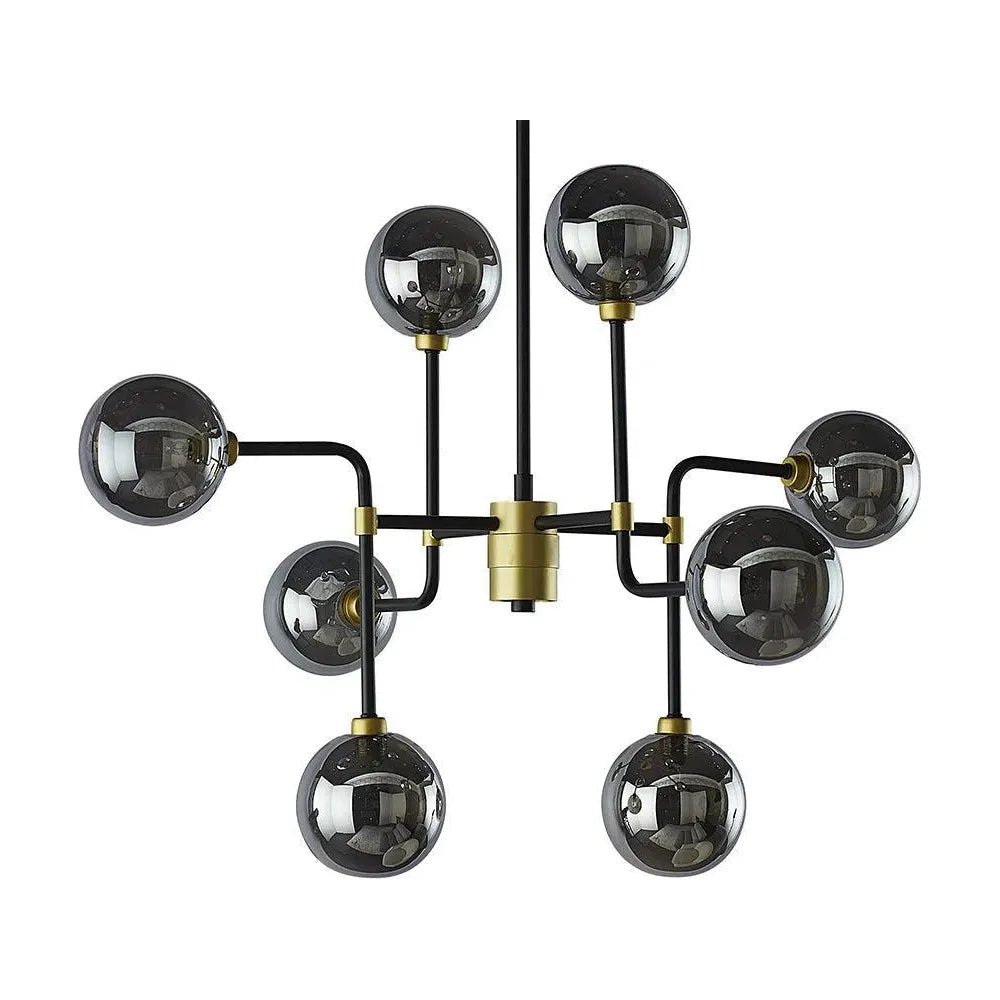 Deimos Iron Framed Glass Chandelier - LOOMLAN - SUNPAN - Chandeliers