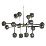 Deimos Iron Framed Glass Chandelier - LOOMLAN - SUNPAN - Chandeliers