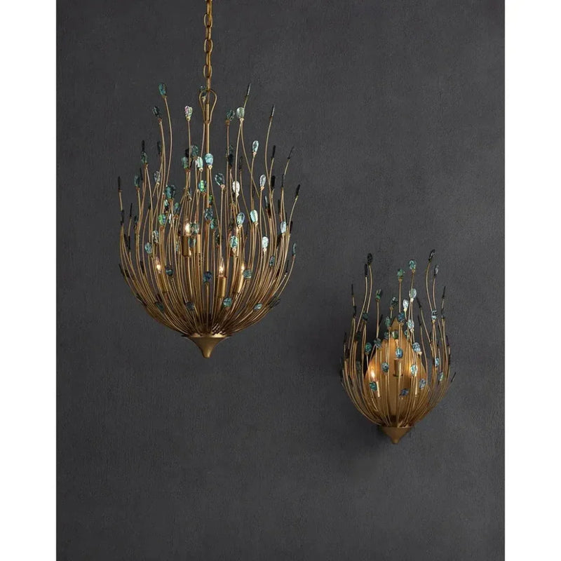 Delphos Chandelier - LOOMLAN - Currey & Co - Chandeliers