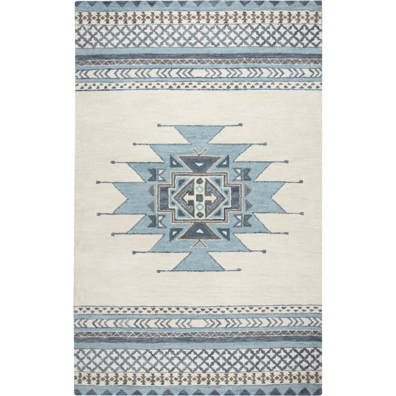 Deme Wool Blue Hallway Kitchen Runner Rug - LOOMLAN - LOOMLAN - Area Rugs