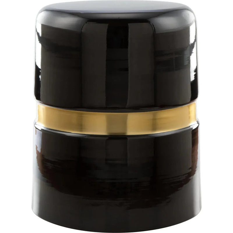 Density Side Table Black and Gold - LOOMLAN - Zuo Modern - Side Tables