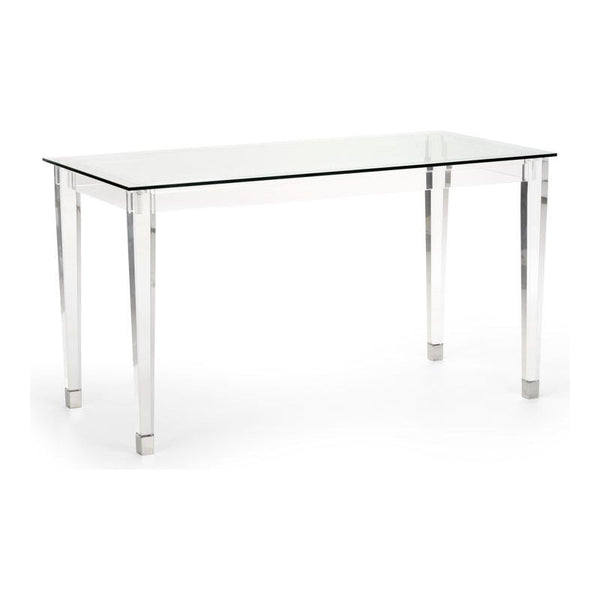 Denver Acrylic Made Based Desk - LOOMLAN - Chelsea House - Home Office Desks