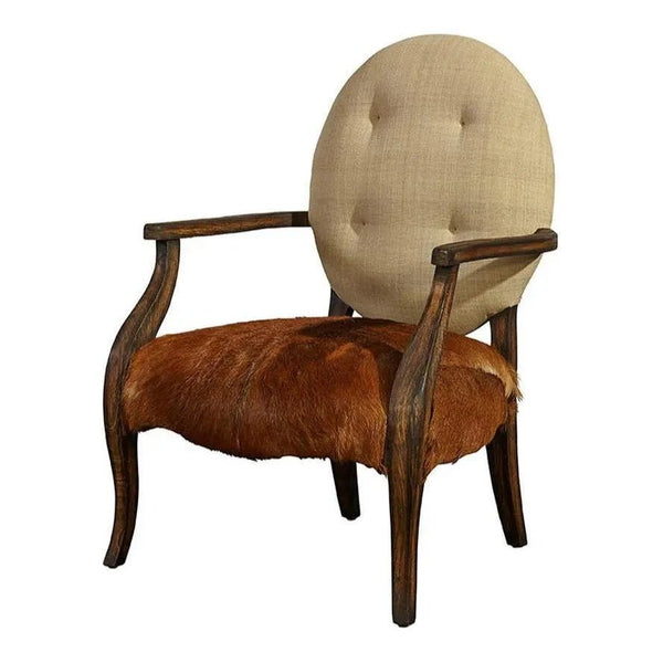 Denver Hide Arm Chair - LOOMLAN - Furniture Classics - Accent Chairs