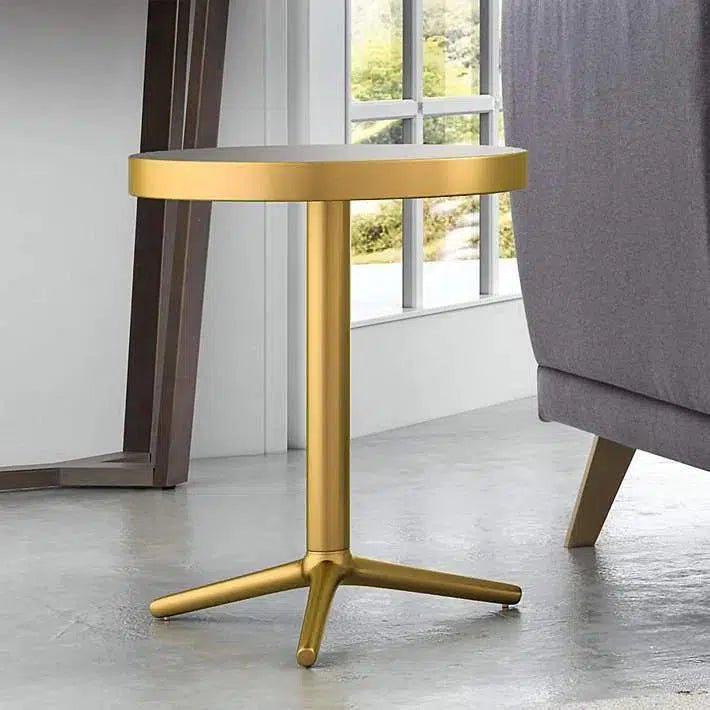 Derby Accent Table Brass - LOOMLAN - Zuo Modern - Side Tables