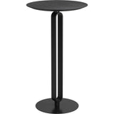 Derry Black Round Bar Table - LOOMLAN - Zuo Modern - Bar Tables