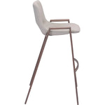 Desi Bar Chair (Set of 2) Beige - LOOMLAN - Zuo Modern - Bar Stools