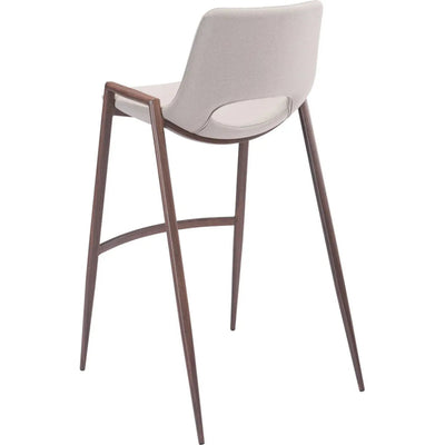 Desi Bar Chair (Set of 2) Beige - LOOMLAN - Zuo Modern - Bar Stools