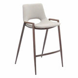 Desi Counter Chair (Set of 2) Beige - LOOMLAN - Zuo Modern - Counter Stools