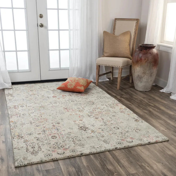 Dess Green/ Beige Large Area Rugs For Living Room - LOOMLAN - LOOMLAN - Area Rugs