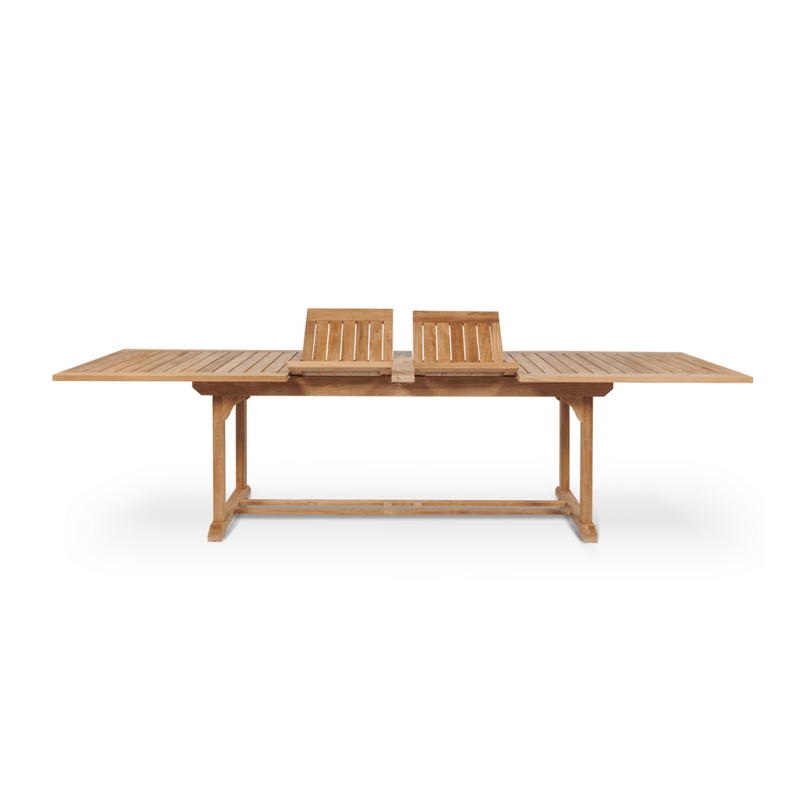 Devon Teak Patio Rectangular Family Dining Set 9PC - LOOMLAN - HiTeak - Outdoor Dining Sets