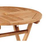 Devon Teak Patio Round Bistro Set 3PC - LOOMLAN - HiTeak - Outdoor Bistro Sets