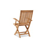 Devon Teak Patio Round Bistro Set 3PC - LOOMLAN - HiTeak - Outdoor Bistro Sets