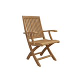 Devon Teak Patio Round Bistro Set 3PC - LOOMLAN - HiTeak - Outdoor Bistro Sets