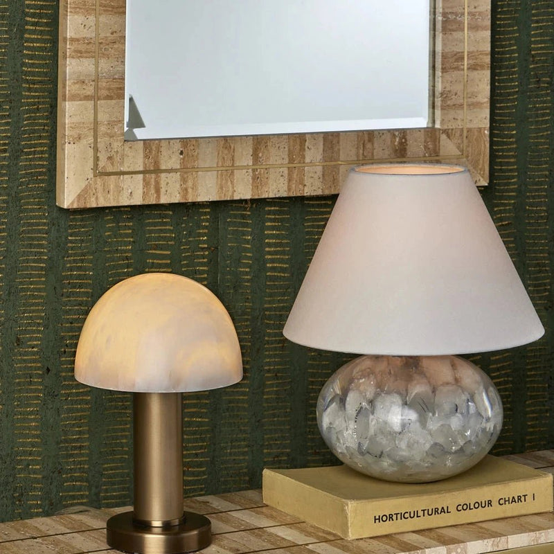 Dezi Brass Accents Rectangular Wall Mirror - LOOMLAN - Currey & Co - Wall Mirrors