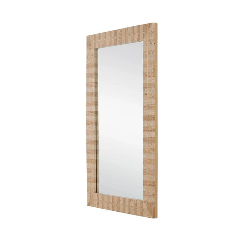 Dezi Brass Accents Rectangular Wall Mirror - LOOMLAN - Currey & Co - Wall Mirrors