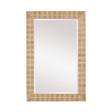 Dezi Brass Accents Rectangular Wall Mirror - LOOMLAN - Currey & Co - Wall Mirrors