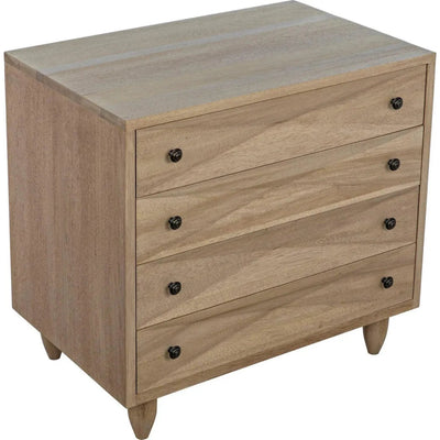 Diamond Wood Washed Walnut Chest - LOOMLAN - Noir - Chests