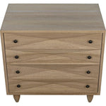 Diamond Wood Washed Walnut Chest - LOOMLAN - Noir - Chests