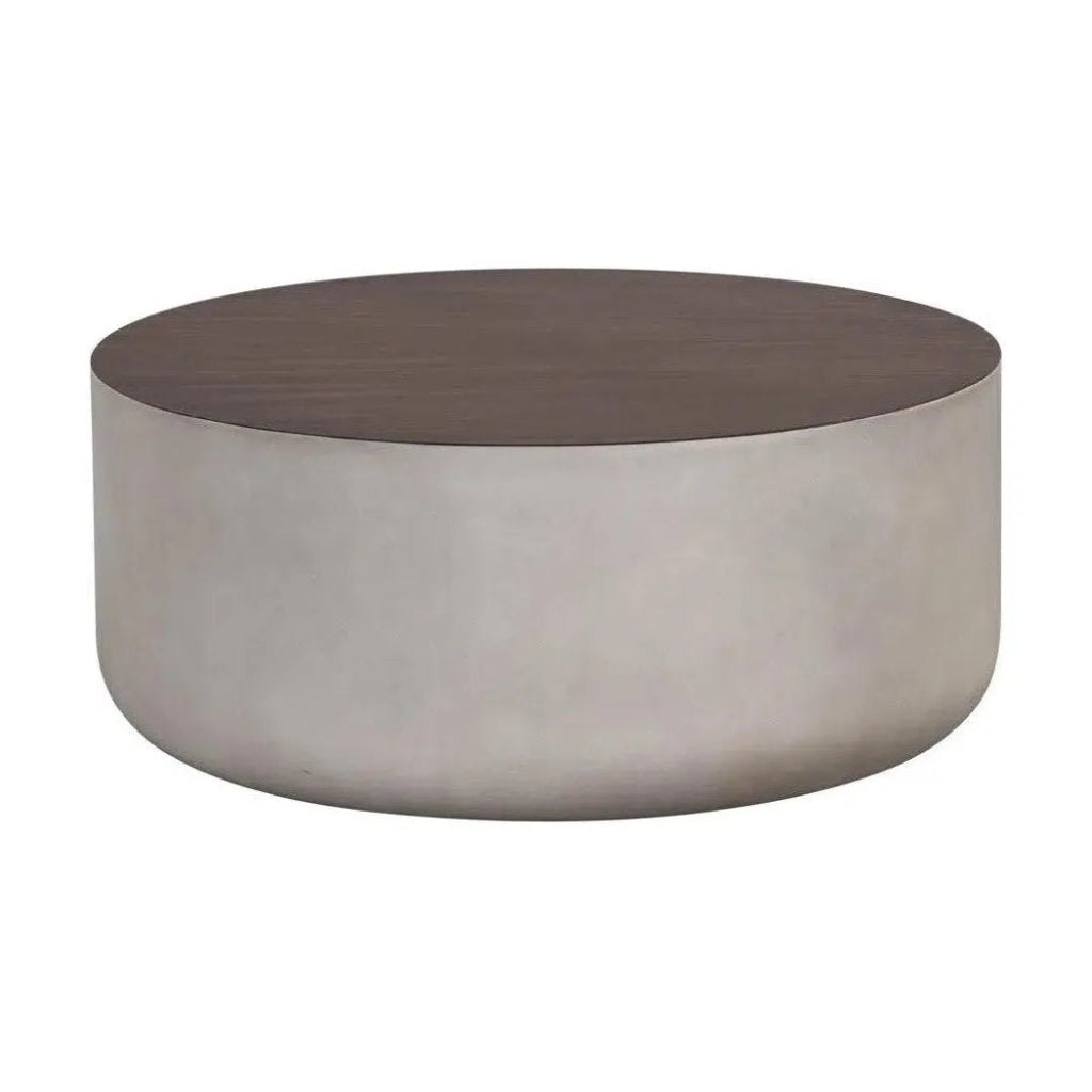 Diaz Outdoor Round Coffee Table - LOOMLAN - SUNPAN - Outdoor Coffee Tables