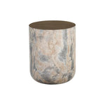 Diaz Outdoor Round End Table - LOOMLAN - SUNPAN - Outdoor Side Tables