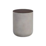 Diaz Outdoor Round End Table - LOOMLAN - SUNPAN - Outdoor Side Tables