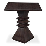 Diego Wood Brown Square End Table - LOOMLAN - Sarreid - Side Tables