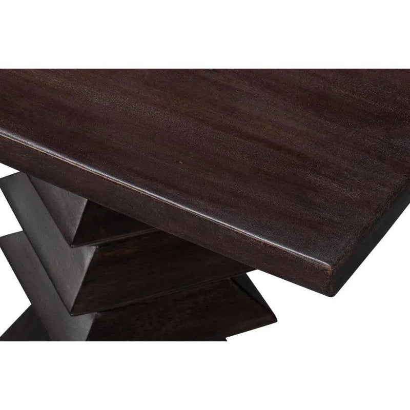 Diego Wood Brown Square End Table - LOOMLAN - Sarreid - Side Tables