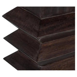 Diego Wood Brown Square End Table - LOOMLAN - Sarreid - Side Tables
