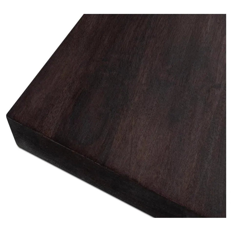 Diego Wood Brown Square End Table - LOOMLAN - Sarreid - Side Tables