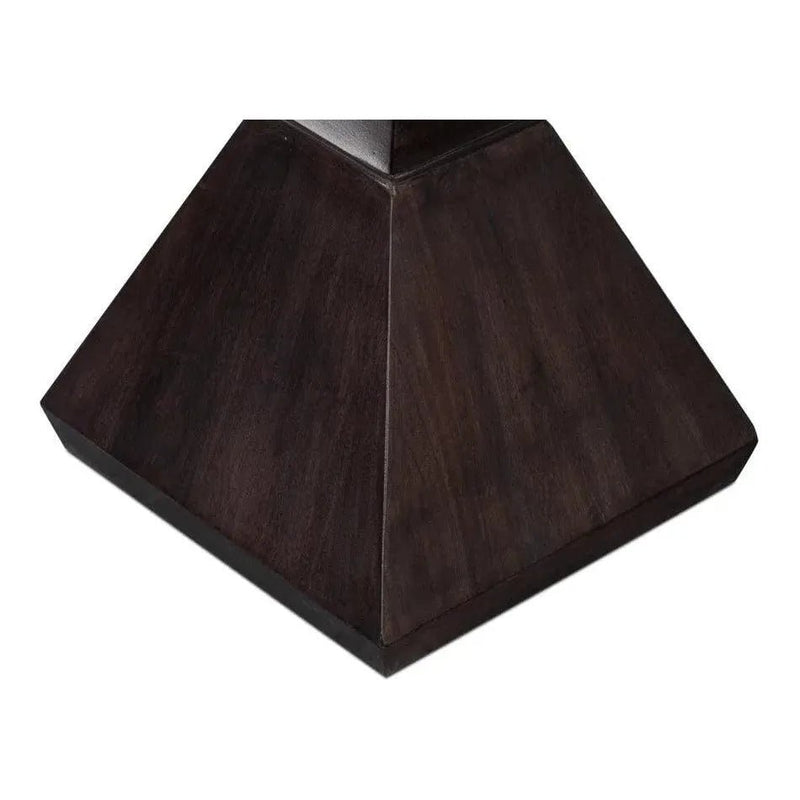 Diego Wood Brown Square End Table - LOOMLAN - Sarreid - Side Tables