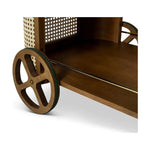 Dinda Wooden Cane Bar Cart - LOOMLAN - Urbia - Home Bar Carts