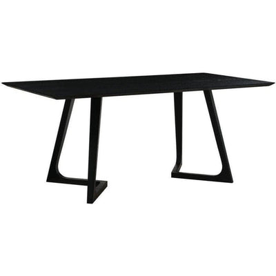 Dining Table Rectangular Black Mid - Century - LOOMLAN - Moe's Home - Dining Tables