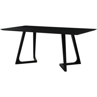 Dining Table Rectangular Black Mid - Century - LOOMLAN - Moe's Home - Dining Tables