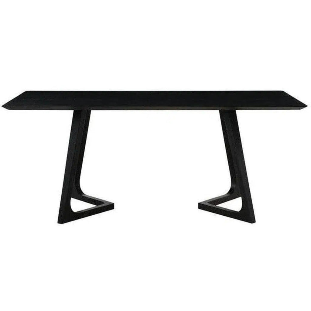 Dining Table Rectangular Black Mid - Century - LOOMLAN - Moe's Home - Dining Tables