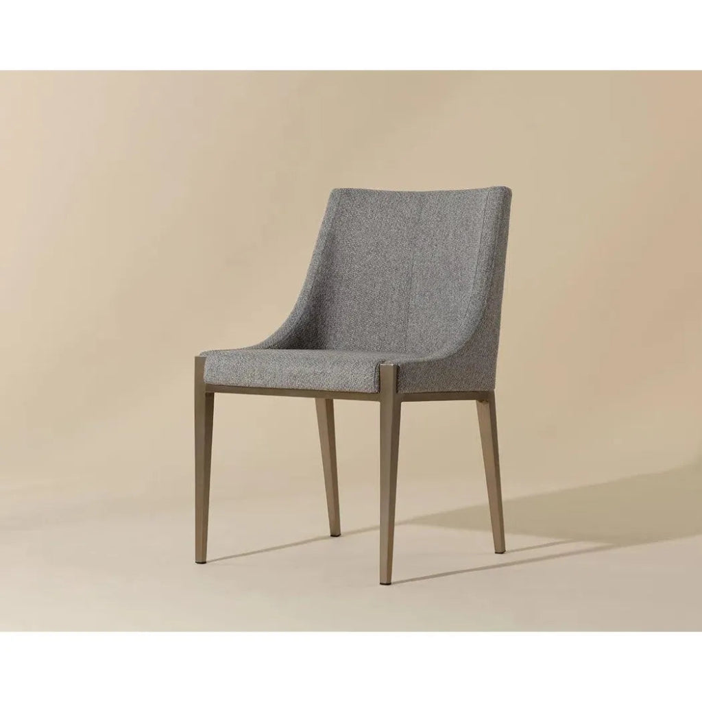 Dionne Fabric Armless Dining Chair - LOOMLAN - SUNPAN - Dining Chairs