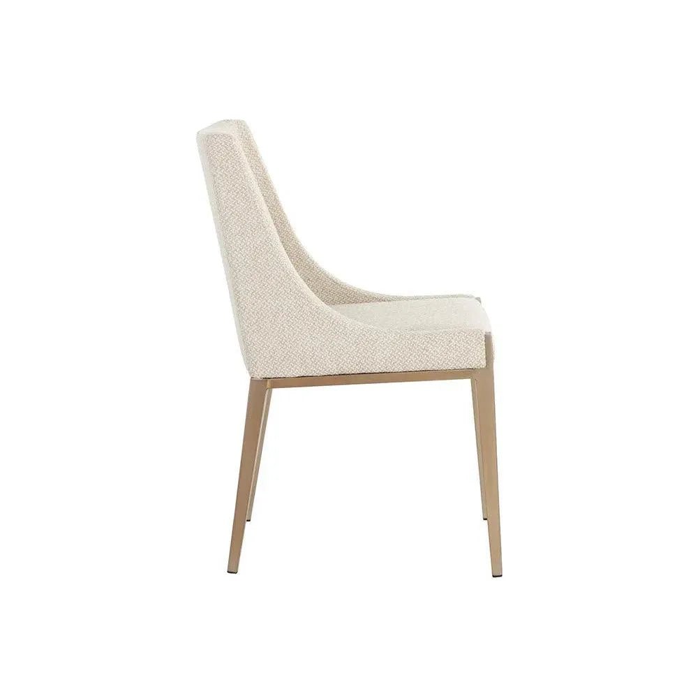 Dionne Fabric Armless Dining Chair - LOOMLAN - SUNPAN - Dining Chairs